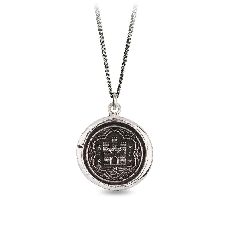 wedding necklaces for women -Castle Talisman