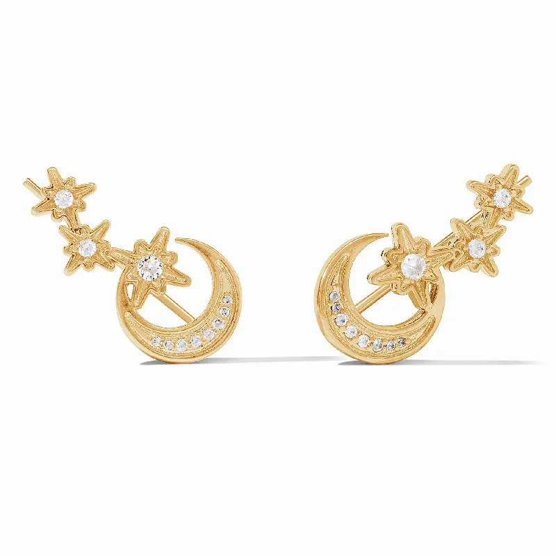 romantic earrings for women -Luna Climber Earring