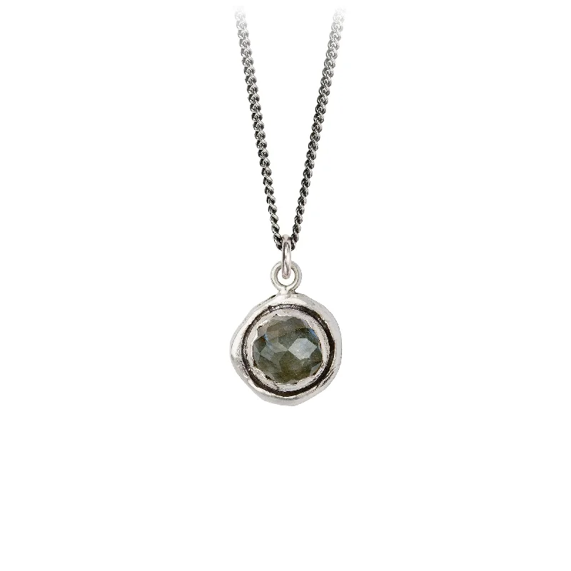 diamond pendant necklaces for women -Faceted Stone Talisman