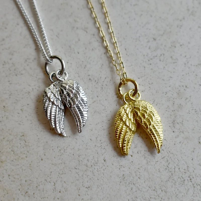 delicate diamond necklaces for women -Tiny Wings Necklace