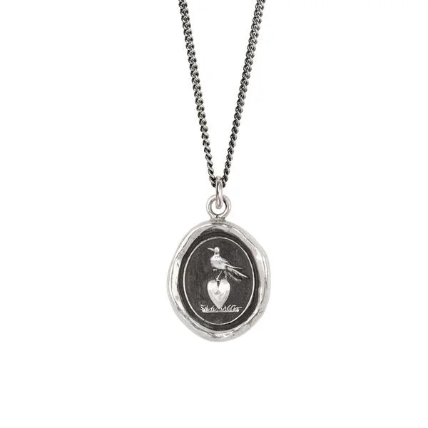 stunning necklaces for women -Martlet & Heart Talisman