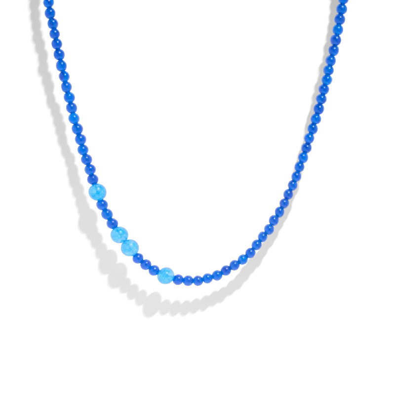 bohemian style necklaces for women -THE YUNA NECKLACE - Blue quartz