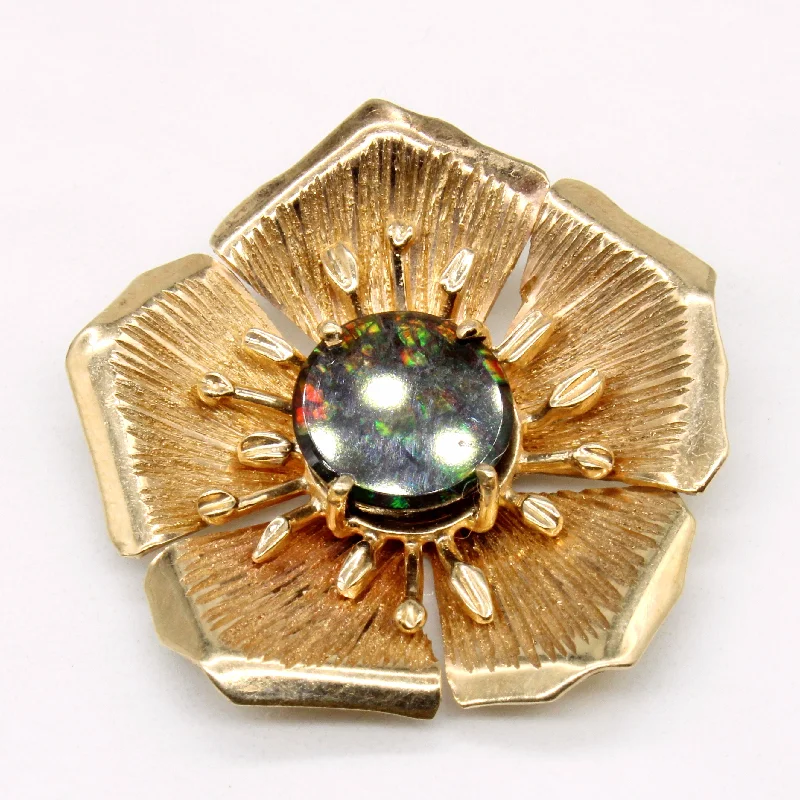 Ammolite Flower Brooch & Pendant | 1.00ct |