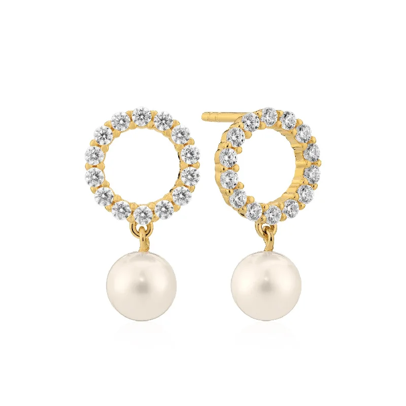 dangle earrings for women -Earrings Biella Perla Uno