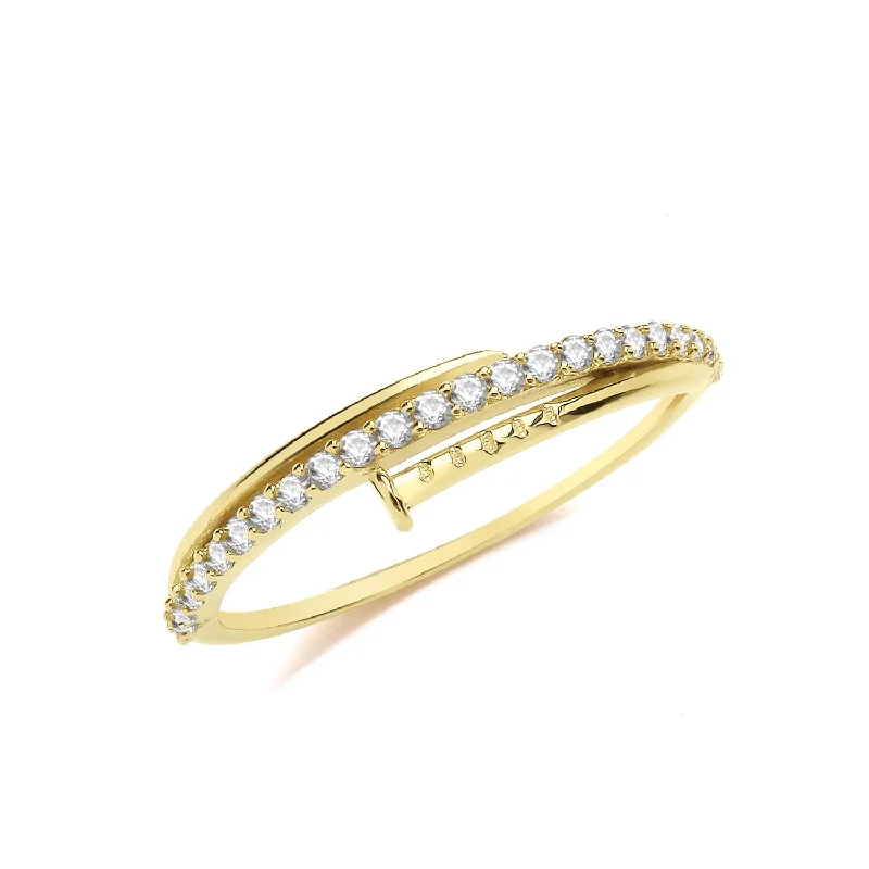 unique rings for women -The Nail Ring - 9ct Yellow Gold