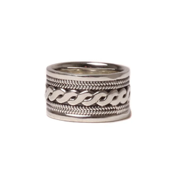 statement diamond rings -Gent’s Celtic Ring - Sterling Silver