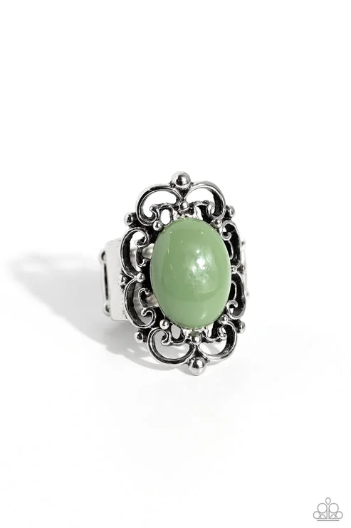 opal rings for women -Happily EVERGLADE After Green Ring