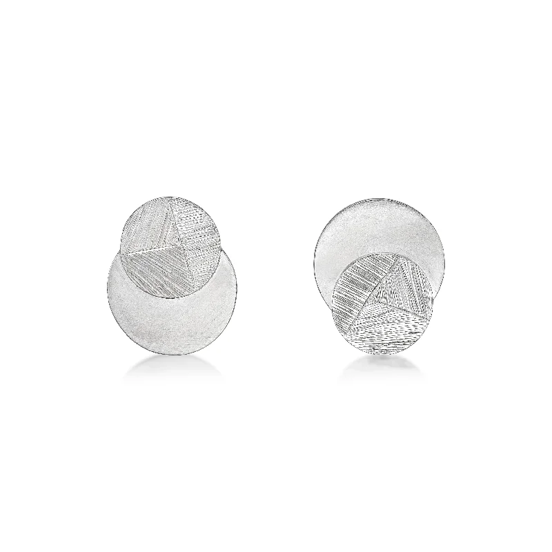 hoop earrings with diamonds -Natalie Wong- Circular Stud Earrings