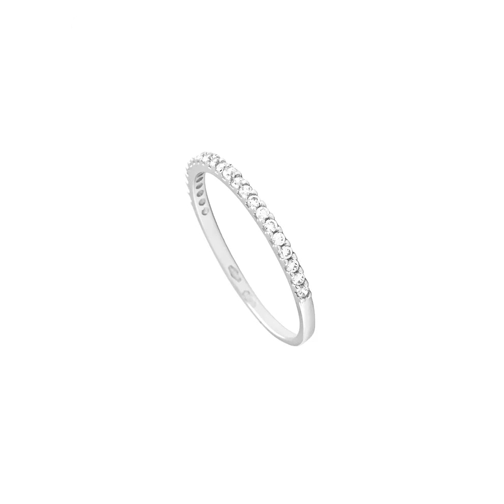 solitaire rings for women -Half Eternity Ring Ref :712530