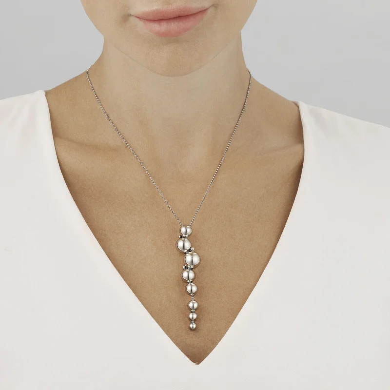 bridal necklaces for women -Moonlight Grapes Long Necklace