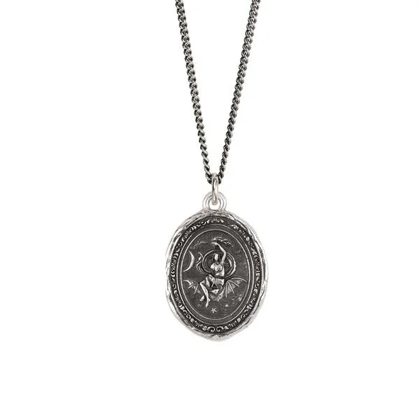 rose gold necklaces for women -Nyx Goddess Talisman