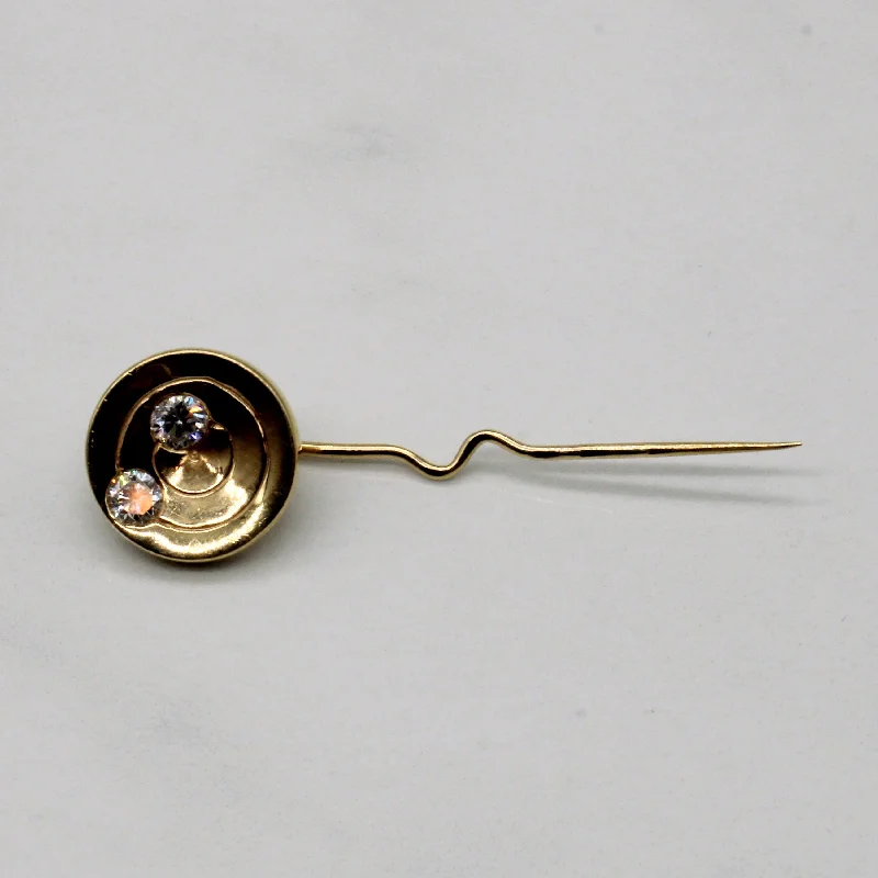 Diamond 14k Pin Brooch | 0.34ctw |