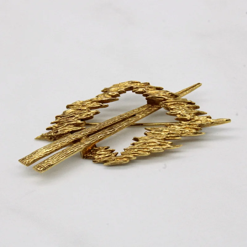 9k Yellow Gold Brooch