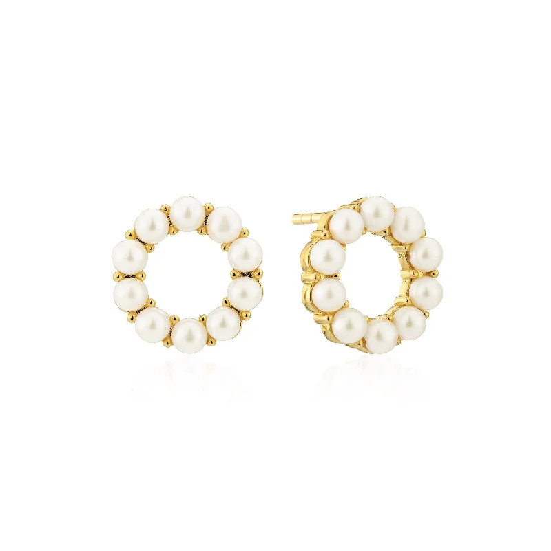 pearl earrings for women -Earrings Biella Altro Perla