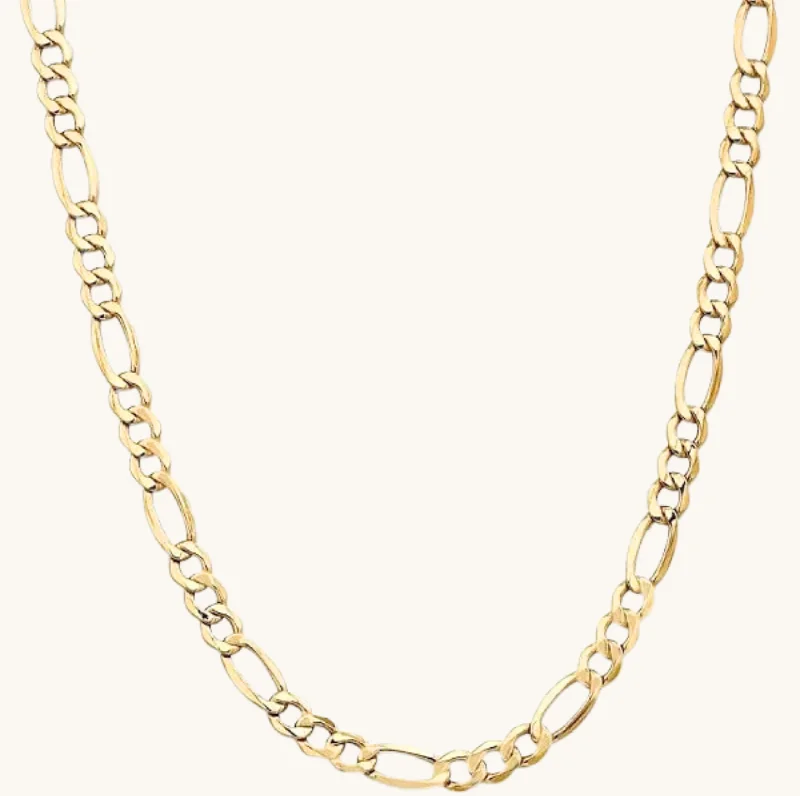 long pendant necklaces for women -Women's Thick Figaro Chain Necklace