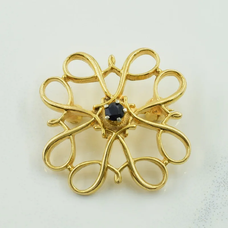 Blue Sapphire Brooch | 0.06ct |