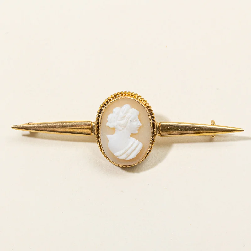 Sea Shell Cameo Brooch | 4.50ct |