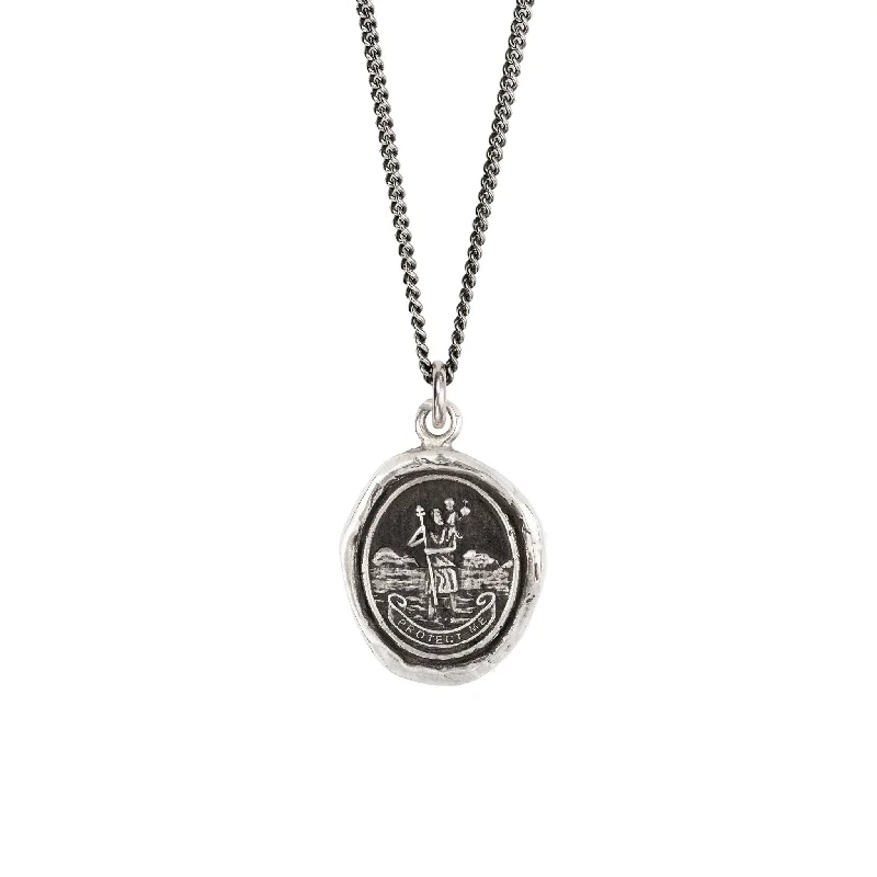 luxurious necklaces for women -St. Christopher Talisman