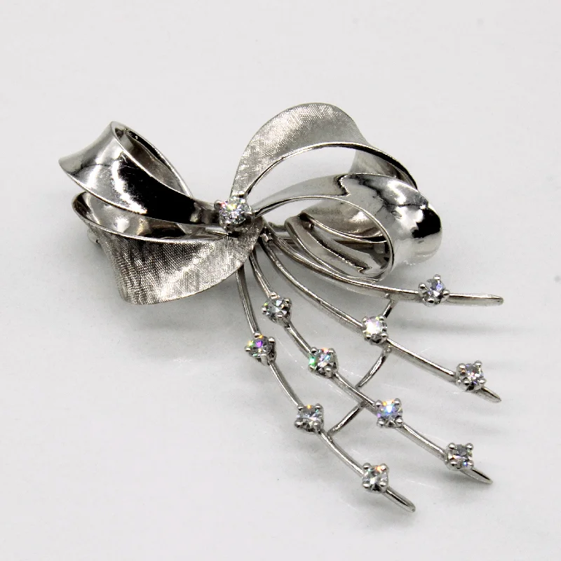 Birks' Diamond Bow Brooch | 0.30ctw |