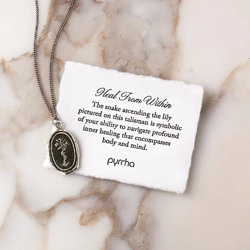 custom engraved necklaces for women -Heal From Within Talisman