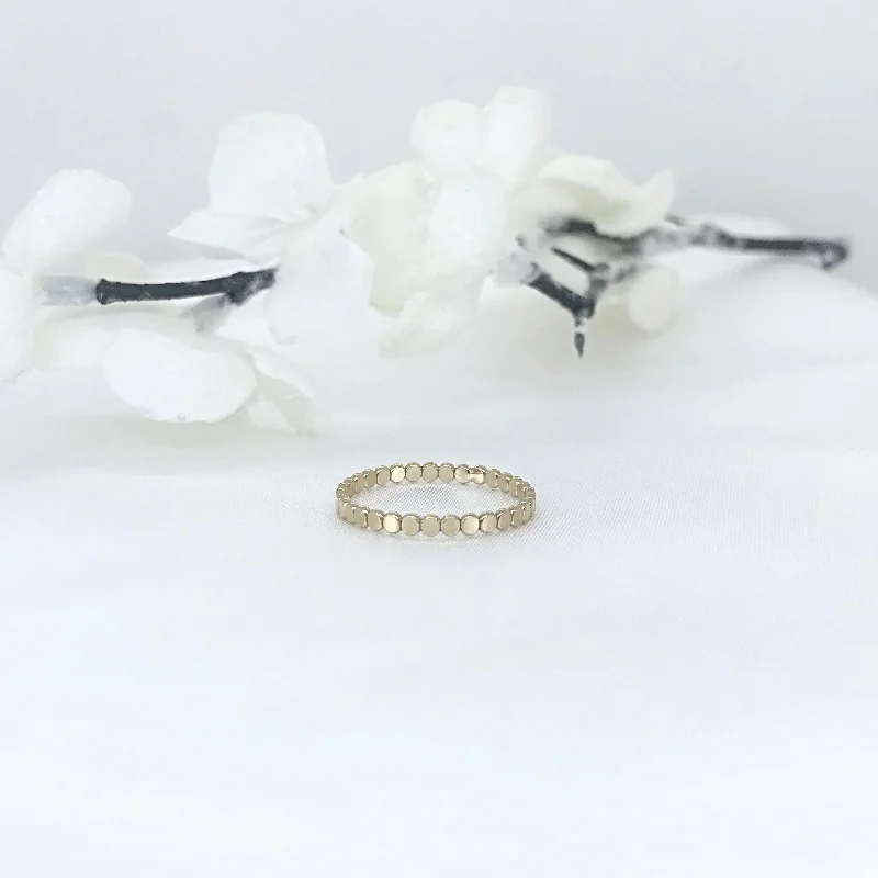 stackable diamond rings -14k Gold Filled Circle Ring