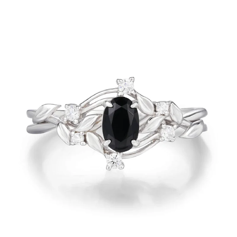 luxury necklaces for women -Fernlight Black Onyx Ring