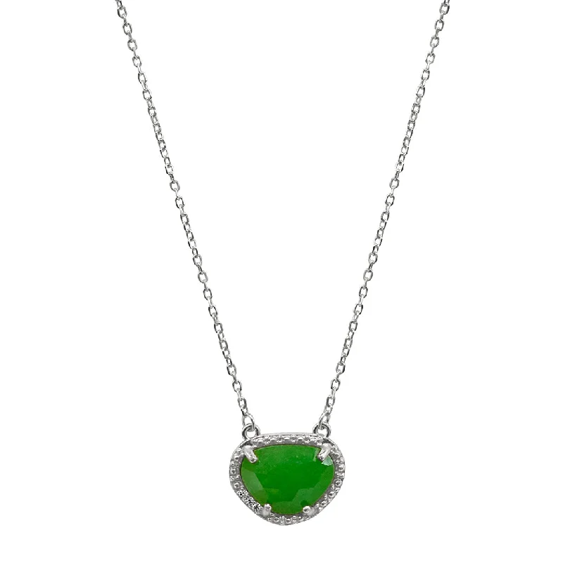 vintage gold necklaces for women -May Birthstone Necklace emerald silver gold