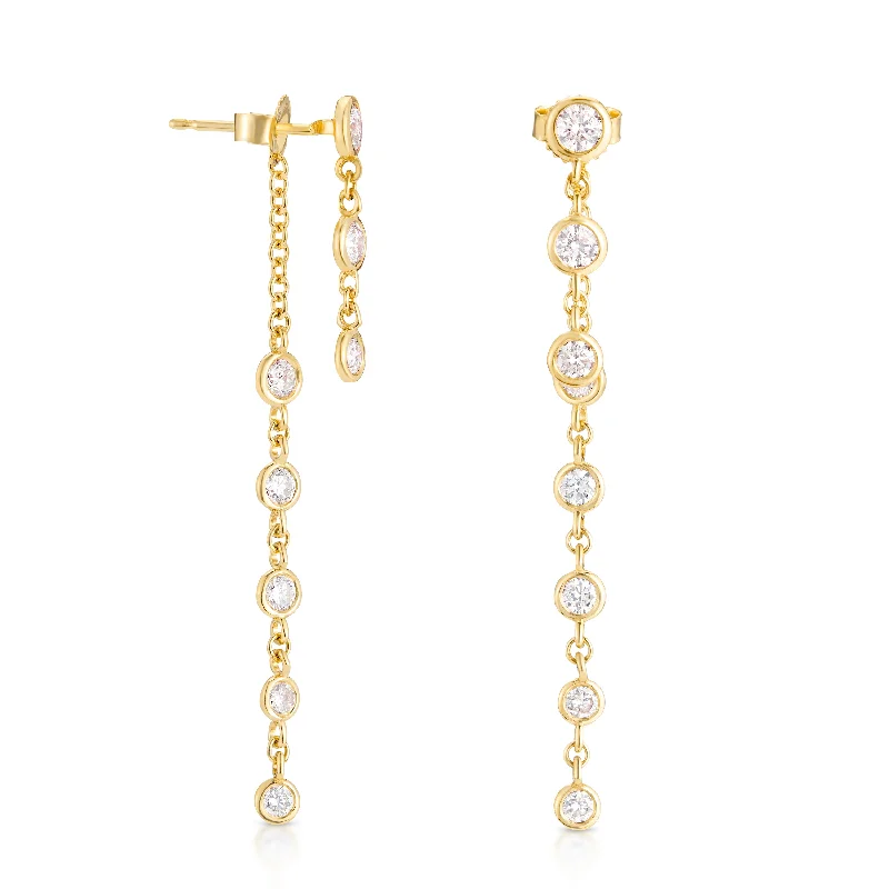 statement earrings for women -Bezel Starstruck Earrings