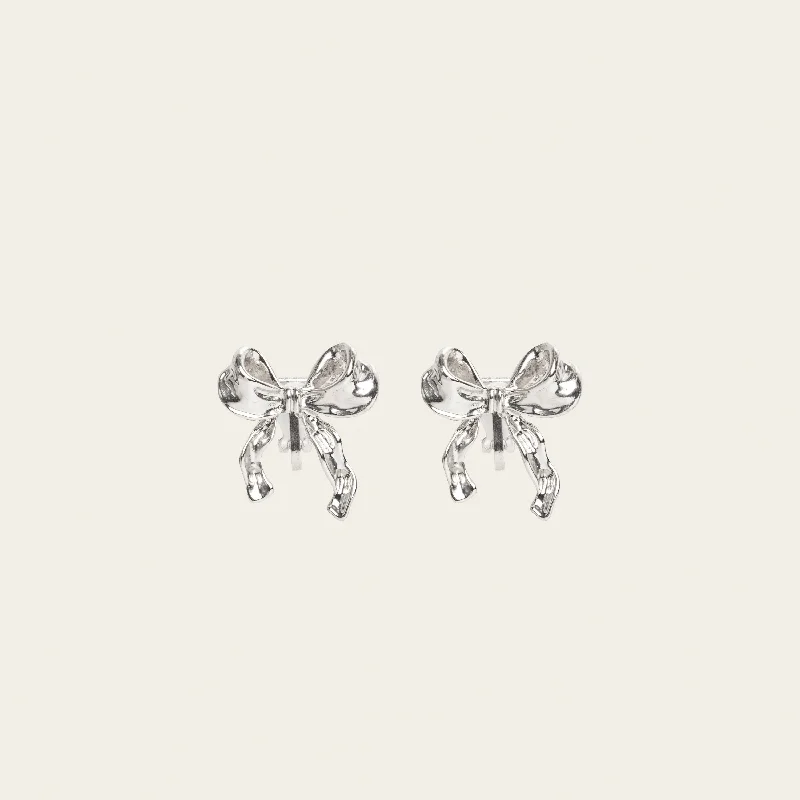 fun earrings for women -Charlie Clip On Earrings in Silver