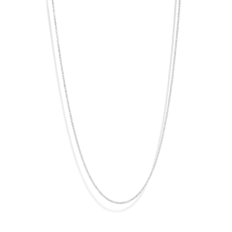 luxury necklaces for women -THE RILEY ROLO NECKLACE L - sterling silver