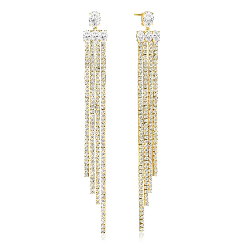 evening drop earrings for women -Earrings Ellisse Lungo Exclusive Grande