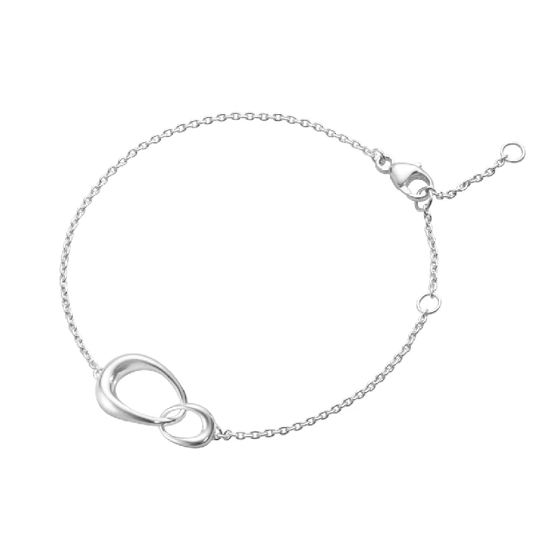 gold bangles with diamonds -Silver Offspring Delicate Chain Bracelet