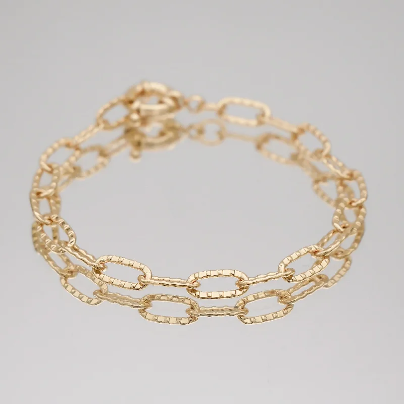 rose gold bracelets for women -Kira Link Bracelet