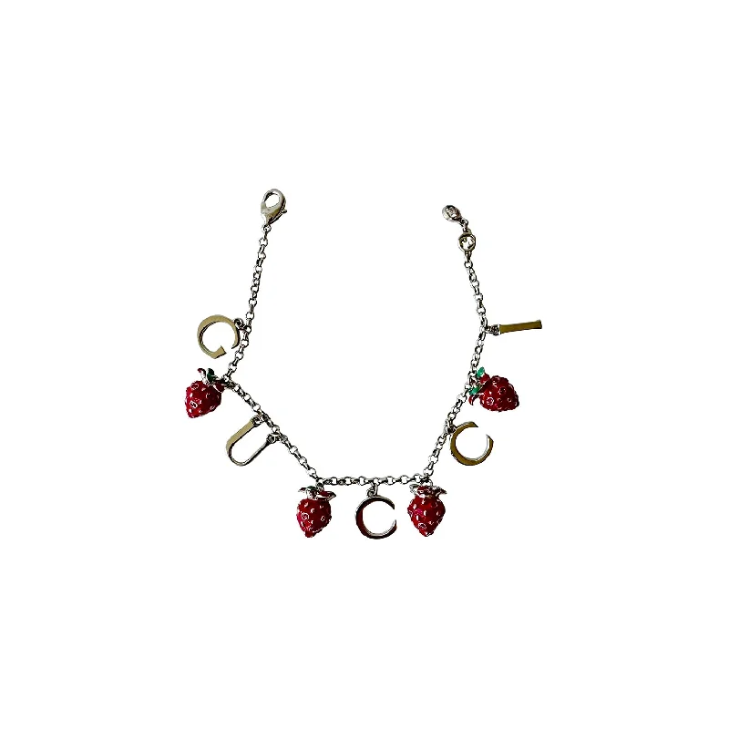 tennis bracelets for women -Gucci and Strawberry Charm Bracelet